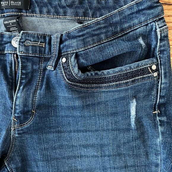 White House Black Market Women's Blue Denim Jeans - Picture 6 of 7